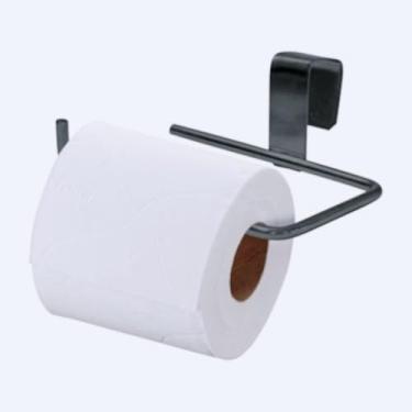Imagem de Porta Papel Higienico，Acomoda Dois Rolos de Papel Toalha，Suspenso，Adequado para Pendurar ao Lado do Vaso SanitáRio ou na Cozinha para Armazenamento.(Unitário Preto)