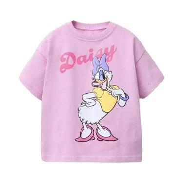 Imagem de Camiseta De Verão Para Crianças Com Estampa De Desenho Animado, Manga 