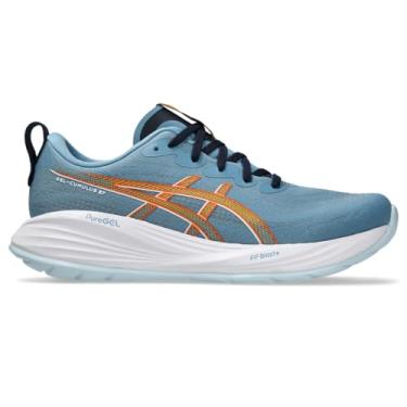 Imagem de ASICS Tênis de corrida masculino Gel-Cumulus 27, Saba azul/branco, 38