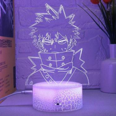 Imagem de Luz noturna LED 3D My Hero Academia Midoriya Izuku - Yiweisai