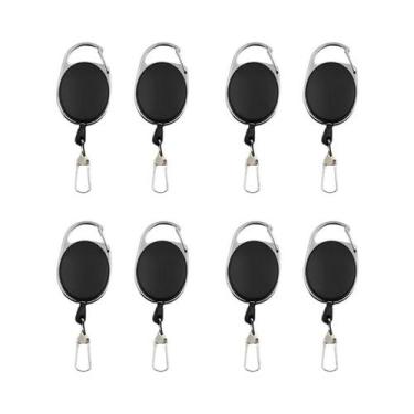 Imagem de Porta-Crachá Retrátil Com Corda Para Chaveiro, Liberação Rápida, Zinge