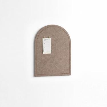 Imagem de Orelle Mini quadro de avisos de feltro de arco | Placa de feltro dobrável para parede | Quadro de cortiça alternativo para escritório, quadro de visão, exibição de arte infantil | Decoração de parede