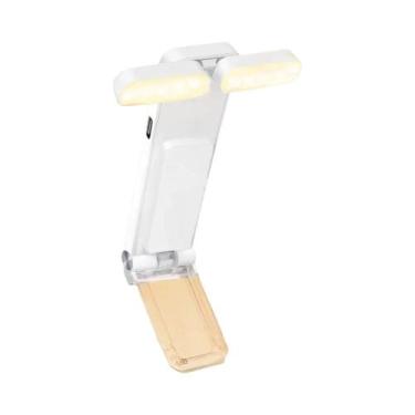 Imagem de Luz De Leitura LED Recarregável Por USB, Clip-on, Luz Portátil Para Le