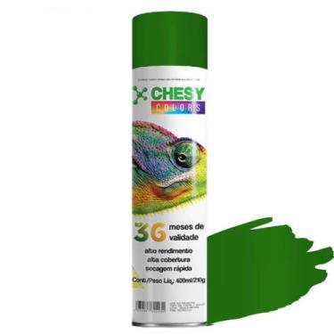 Imagem de Tinta spray chesy uso geral verde claro 210g 400ml chesiquimica
