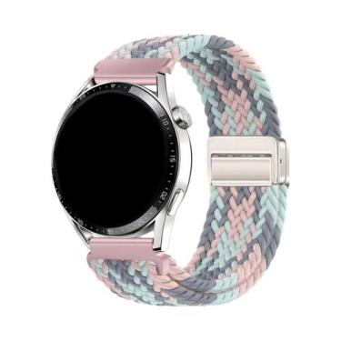 Imagem de Pulseira De Relógio Garmin Laço Trançado Elástico Com Fecho Magnético 