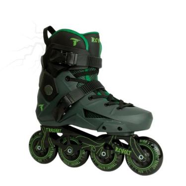 Imagem de Patins Inline Freestyle Traxart Revolt  Rodas 80mm PU  Rolamentos ABEC