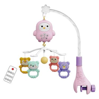 Imagem de Mobile Berço Carrinho Bebê Musical Controle Remoto Brinquedo