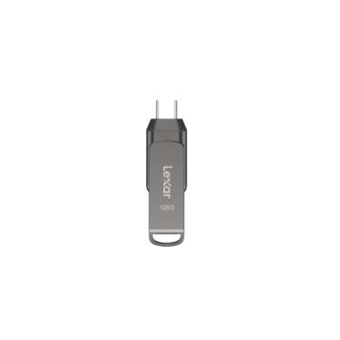 Imagem de Pen Drive Lexar D400 Dual Drive 128GB USB 3.1 Type-C USB - Preto
