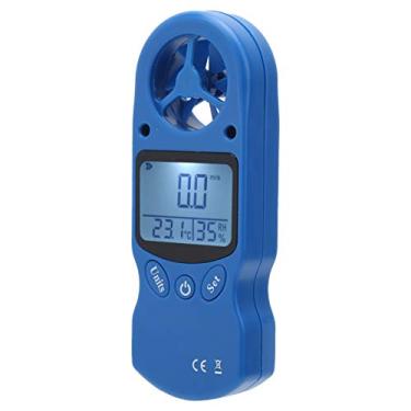 Imagem de Acouto Medidor de Velocidade do Anemômetro Digital Portátil Com Medidor de Temperatura e Umidade, 0~30 M/s, Compacto para Fácil Portabilidade