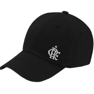 Imagem de Boné Flamengo Bordado Supercap Licenciado Preto-Masculino