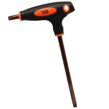 Imagem de PHITUODA Chave de fenda Torx T45, chave Torx antiadulteração S2, chave de aço com cabo em T para reparo doméstico/manutenção mecânica (1 unidade)