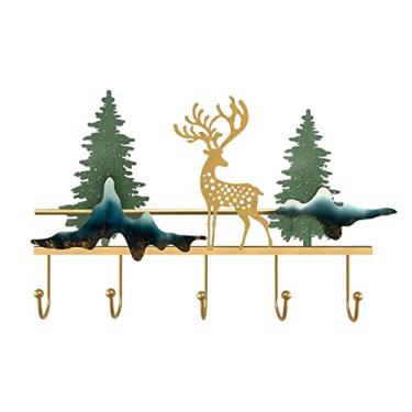 Imagem de Gancho de entrada para casaco e chapéu, estético para quarto, suporte de parede, nórdico, moderno, cabideiro, portátil, criativo, para móveis (pequeno)