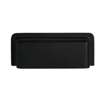 Imagem de Puxador Eden 1791 Preto Fosco para Móveis Armários Gavetas Torralba