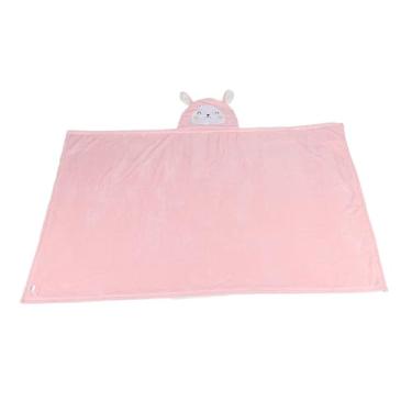 Imagem de SIWOTED Toalha de lã com capuz para bebê, coelho fofo, ultra absorvente, toalha de banheiro para crianças recém-nascidas (85 * 150)