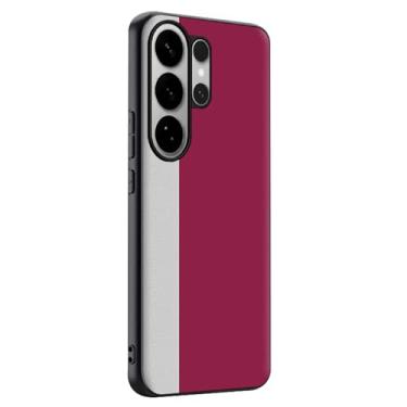 Imagem de LTLMYDAM Capa de couro para Samsung Galaxy S26 Ultra/S26 Plus/S26, capa de negócios com bloqueio de cores, antiimpressões digitais, fina, à prova de choque, macia, vermelha, S26 Ultra