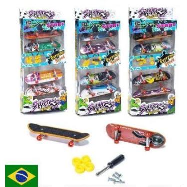 Imagem de Mini Skate De Dedo Infantil  Com 4 Unidades - stort