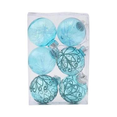 Imagem de Enfeites De Árvore De Natal 6/12 Peças Bolas Decorativas Penduradas Pa