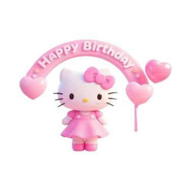 Imagem de Decorações Para Festa De Aniversário Infantil, Banner De Hello Kitty, 