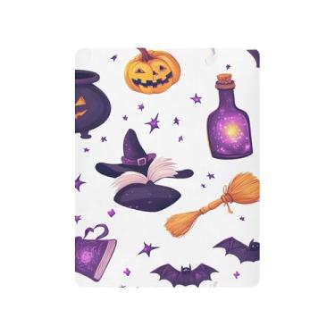 Imagem de xigua Lençol de berço mágico de Halloween para meninas e meninos, lençol macio e respirável adequado para berço padrão e cama infantil 68,5 x 99 cm