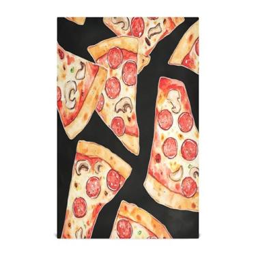 Imagem de xigua Conjunto de 1 panos de prato de cozinha com fatias de pizza, macias e altamente absorventes de secagem rápida para limpeza de pratos e limpeza manual, 71 x 45 cm