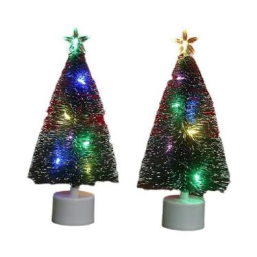 Imagem de Mini Árvores De Natal Luminosas Com Luzes LED, Decoração Para Casa, Ve