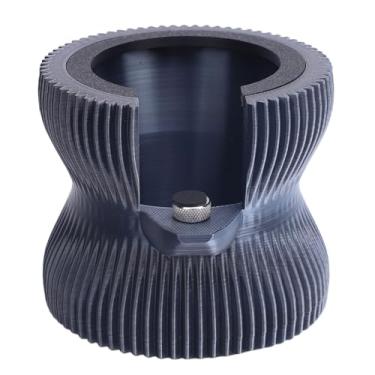 Imagem de Suporte de filtro de café de aço inoxidável, controle de pressão de precisão para máquinas de café expresso 51 mm, 53 mm, 58 mm, material PLA (preto prata)