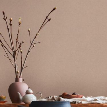 Imagem de Papel de Parede House of Turnowsky Aspecto Têxtil Marrom 389027