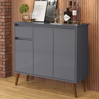 Imagem de Aparador 1 Gaveta 3 Portas Londres Cinza