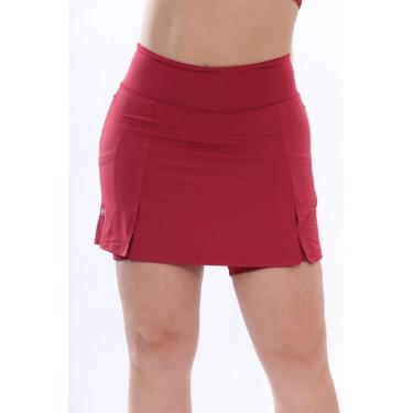 Imagem de Short Saia Fitness com Bolso Suplex Roupa Feminina Academia Corrida-Feminino