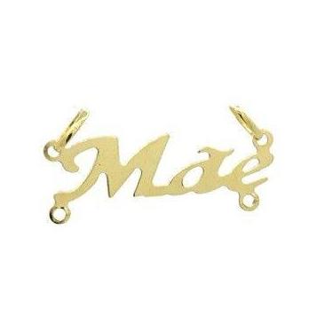 Imagem de Pingente em Ouro 18k Canga Mãe com 2 Filhos - Joia Exclusiva - Justino