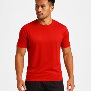 Imagem de Camiseta Masculina Basica 100% Algodão Dia a Dia, Trabalho, Treino, Academia, Corrida-Masculino