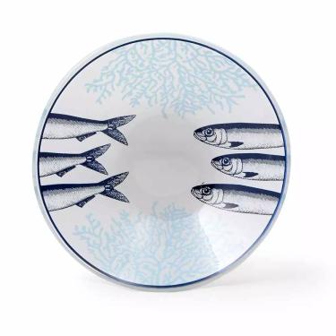 Imagem de Conjunto de Bowl Vidro Cardume Decorglass Peixes com 2 Peças