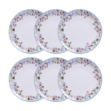 Imagem de Conjunto 6 Pratos Rasos 25cm Porcelana Aura Tramontina