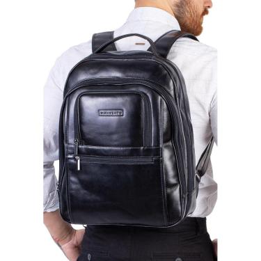 Imagem de Mochila executiva de couro italiano Office - Café-Masculino