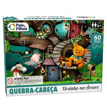 Imagem de Quebra Cabeça 60Pç Temas Biblicos Unicornio Animais Criança - Pais E F