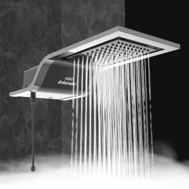 Imagem de Ducha Chuveiro Preto intense Branco Krhome 5400W 6500W e 7800W - Fame,