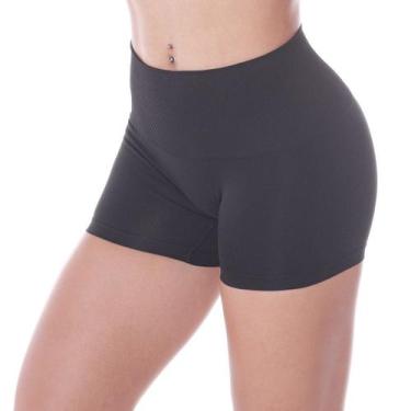 Imagem de Calcinha Feminina Estilo Boxer Modeladora Trifil, G, Preto