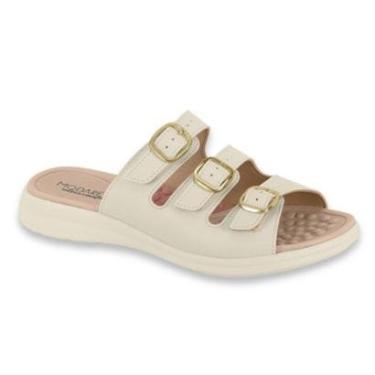 Imagem de Sandalia Feminina Modare Ortopedica Esporão Fascite Plantar Tiras Fivela Ref: 7174.122-Feminino