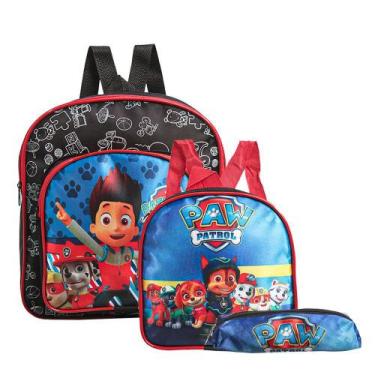 Imagem de Mochila Escolar Patrulha Canina Costas Kit Lancheira+Estojo - Toys 2U