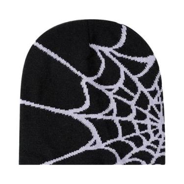 Imagem de Gorro De Inverno Unissex Com Padrão De Aranha, Elástico, Para Esportes