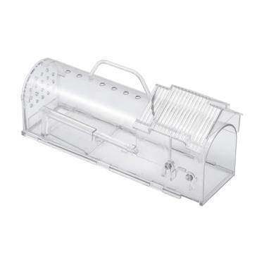 Imagem de Armadilha de rato humana reutilizável, segura para crianças e animais de estimação - Armadilha de rato interno/externo sem toque, armadilhas de rato duráveis, design durável e fácil de limpar