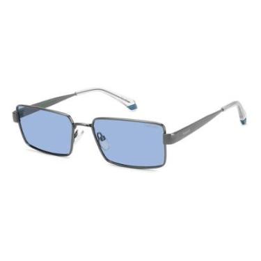 Imagem de Óculos Solar Polaroid Pld6255/s/x Kj1 56 Brilho Lente Azul Polarizada-Masculino