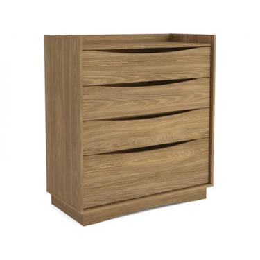 Imagem de Cômoda 4 Gavetas Kappesberg M260 cor Nogueira, Nogueira