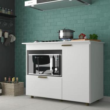 Imagem de Balcão De Cozinha Para Cooktop Bigger com 2 Portas e Compartimento par