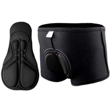 Imagem de Shorts Ciclismo Pro Forro Espuma D80 Masculino Confortável - - Decole,