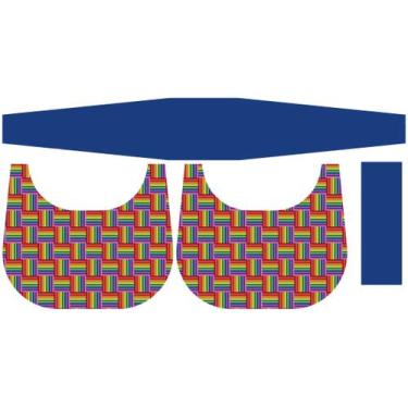 Imagem de Painel Bolsa Canoa Cores Arco Iris quadrado - PX