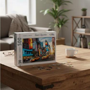 Imagem de Jogo Quebra-Cabeça Times Square 500 Peças Pais&Filhos