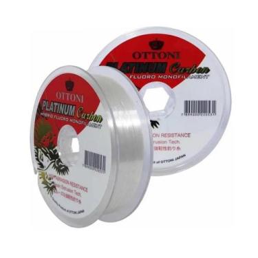 Imagem de Caixa de Linha De Monofilamento Platinum Carbon - Ottoni, 0,45mm, Bran