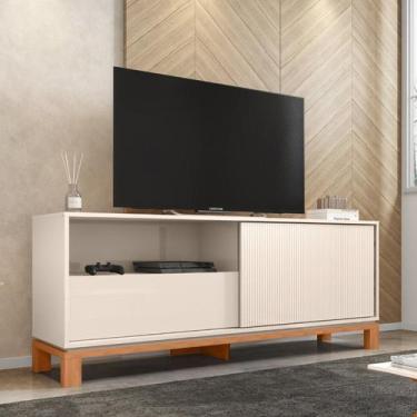 Imagem de Rack para TV até 55 Polegadas 150cm Porta com Textura Microrripada Cav