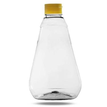 Imagem de 100 Bisnagas Mel 780ml - 1,1kg com Tampas amarelas - Zoe Embalagens